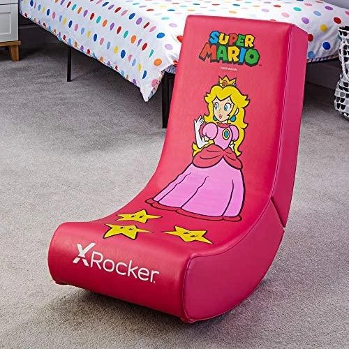 xRocker Žaidimų kėdė X Rocker Nintendo Video Rocker Super Mario ALL-STAR Collection Princess Peach Gaming Chair