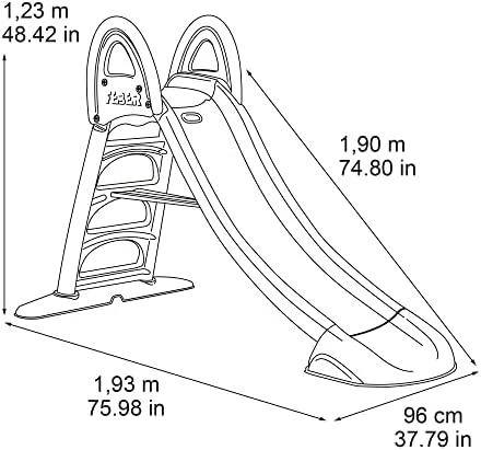 FEBER didelė lauko čiuožykla su vandens funkcija 190 cm
