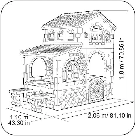 Feber Super Villa vaikų sodo namelis