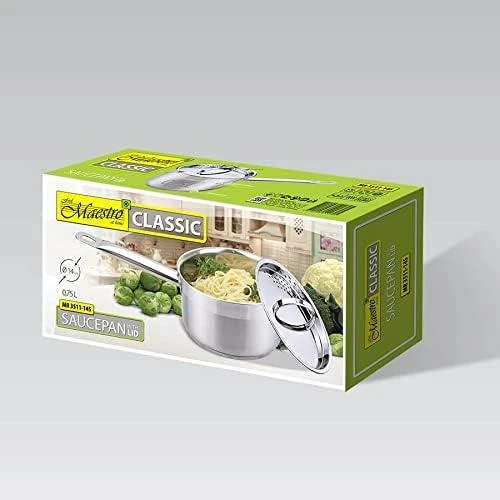 Nerūd.plieno puodas 1,2L ,14cm Maestro MR-3511-14S