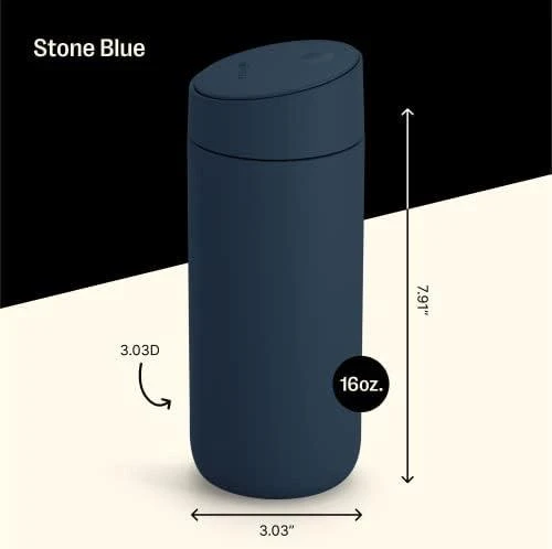 Termosinis puodelis Fellow Carter Slide Stone Mėlyna, 473 ml