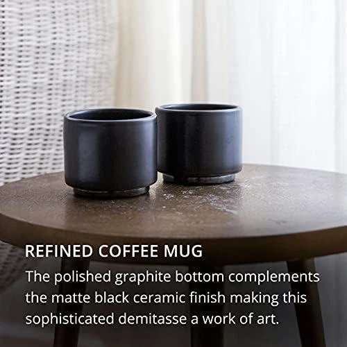 Fellow Monty Espresso Cup - Juodas - 90 ml (3oz) - 2 rinkinys