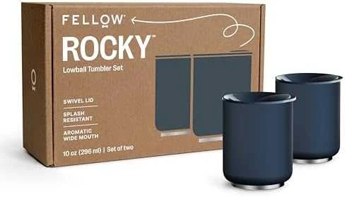 Fellow Rocky Lowball stiklinė - matinės baltos spalvos, 295 ml