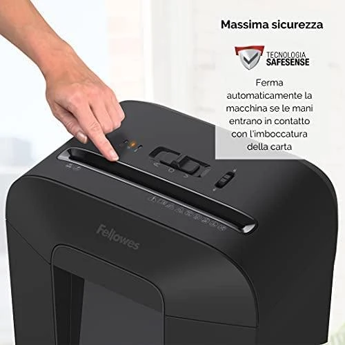 Fellowes Cross-Cut | LX85 | Juodas | Popieriaus smulkinimas | Kreditinių kortelių smulkinimas | Tradicinis