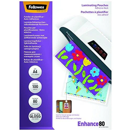 Fellowes LAMINATORIAUS KOMŠELIO KLIJAUS NUGARĖ/A4 80 100 Vnt. 5302202 BIUDŽIAI