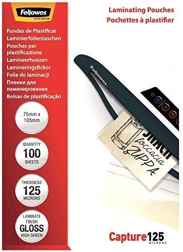 Laminavimo vokeliai kortelėms Fellowes 5306901 100 vnt.
