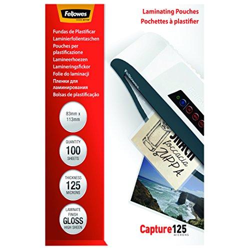 Fellowes Laminavimp vokeliai 83x113 mm, 125 mikronų