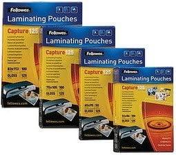 Fellowes Laminavimp vokeliai 83x113 mm, 125 mikronų
