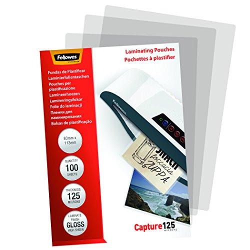 Fellowes Laminavimp vokeliai 83x113 mm, 125 mikronų