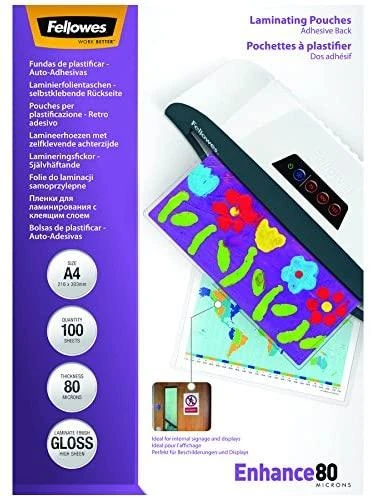 Fellowes Laminavimo popierius A6 Glossy 125micron
