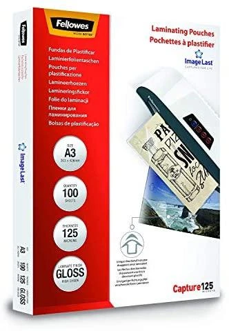 FELLOWES 53075 Laminavimo maišelis 125 303x426 mm - A3 100 vnt.