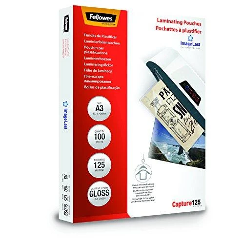 FELLOWES 53075 Laminavimo maišelis 125 303x426 mm - A3 100 vnt.