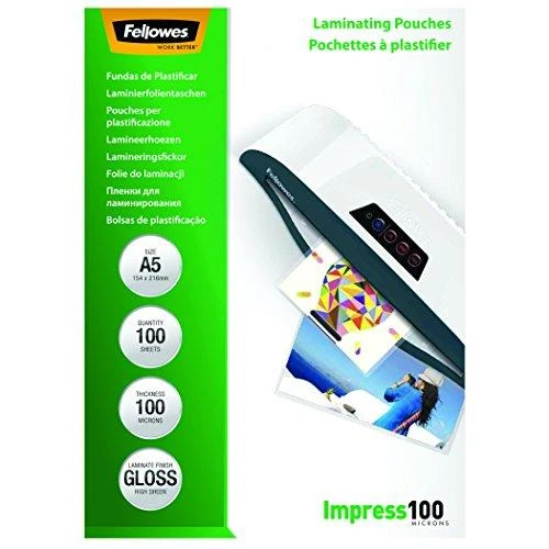 Fellowes A5 100 mikronų.