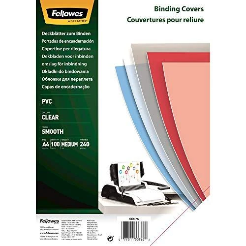 Fellowes Skaidrus viršeliai A4 (240 mikronų)