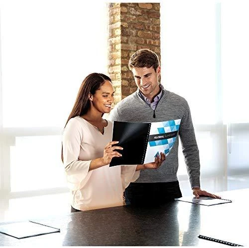 Fellowes Įrišimo nugarėlės Chromo A4, 250g/m², kartoninės, juodos (100 vnt.)