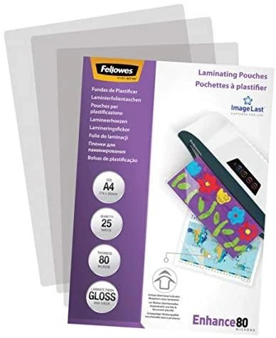 Laminavimo maišelis FELLOWES IL, 80 mikronų, A4, 25 vnt.