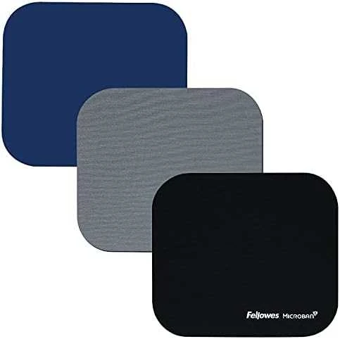 Fellowes Microban pelės kilimėlis, 192 mm x 226 mm x 3 mm, sidabrinės spalvos