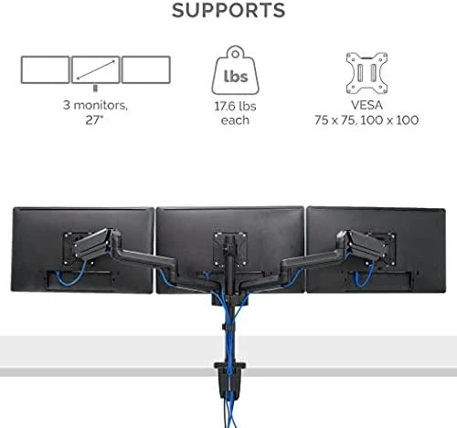 Laikiklis FELLOWES Platinum Series Triple Monitorius Riser