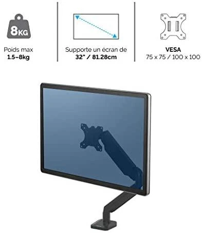 Laikiklis Fellowes | Platinum Monitorius Arm iki 32" | 8043301 | Juodas