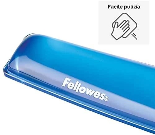 FELLOWES CRYSTAL Klaviatūra riešo atrama Mėlynas