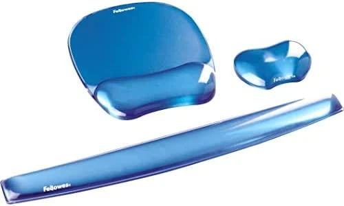FELLOWES CRYSTAL Klaviatūra riešo atrama Mėlynas