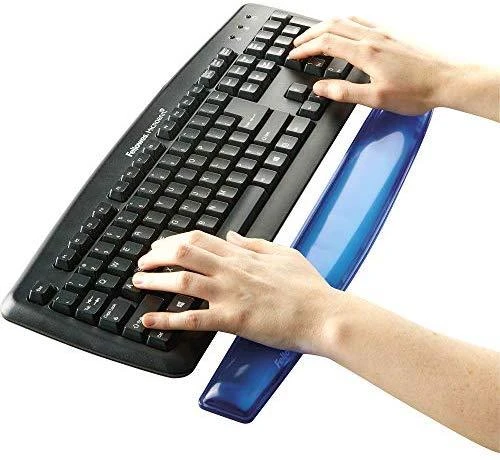 FELLOWES CRYSTAL Klaviatūra riešo atrama Mėlynas