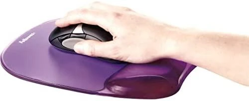 FELLOWES CRYSTAL PURPLE Pelės kilimėlis riešo atrama