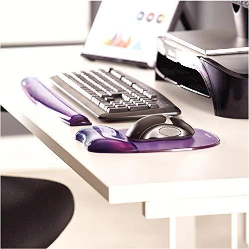 FELLOWES CRYSTAL PURPLE Pelės kilimėlis riešo atrama