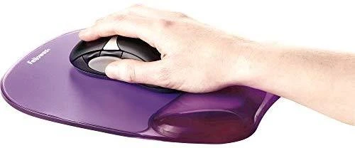 FELLOWES CRYSTAL PURPLE Pelės kilimėlis riešo atrama