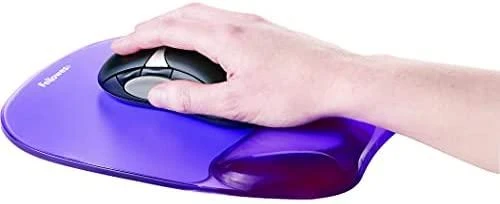 FELLOWES CRYSTAL PURPLE Pelės kilimėlis riešo atrama