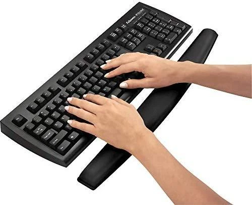 Fellowes | Foam Klaviatūra Pad Memory Foam | Klaviatūra riešo atrama | 490 x 58.7 x 23.9 mm | Juodas