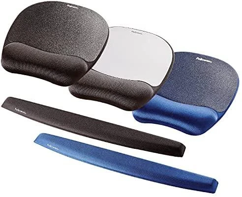 Fellowes | Foam Klaviatūra Pad Memory Foam | Klaviatūra riešo atrama | 490 x 58.7 x 23.9 mm | Juodas