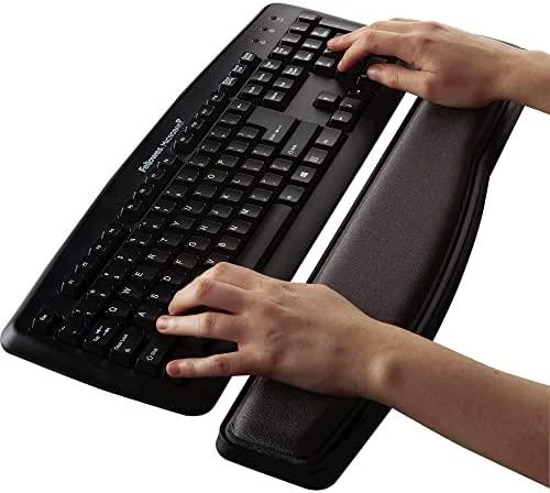 Klaviatūra FELLOWES Premium Gel adjustable riešo atrama juodas