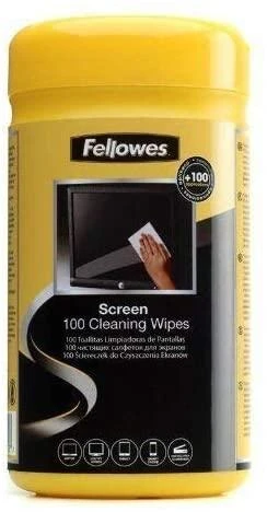 Valiklis Fellowes 100 ekrano valymas – Įrangos valymo drėgnos šluostės – LCD/TFT/Plazma – Daugiaspalvis – 82 mm – 82 mm – 170 mm
