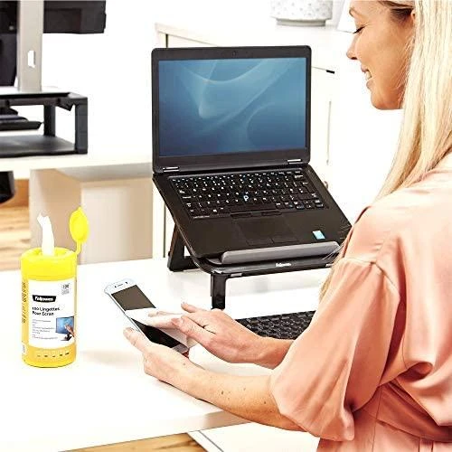 Valiklis Fellowes 100 ekrano valymas – Įrangos valymo drėgnos šluostės – LCD/TFT/Plazma – Daugiaspalvis – 82 mm – 82 mm – 170 mm