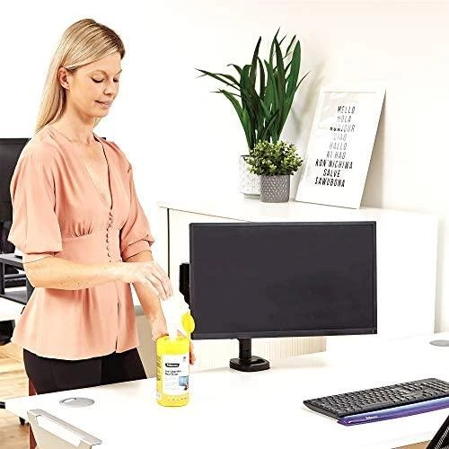 Valiklis Fellowes 100 ekrano valymas – Įrangos valymo drėgnos šluostės – LCD/TFT/Plazma – Daugiaspalvis – 82 mm – 82 mm – 170 mm