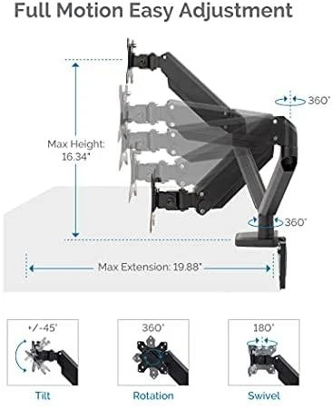 Laikiklis Fellowes | Platinum Series Dual Horizontal Monitorius Arm | 8042501 | Juodas