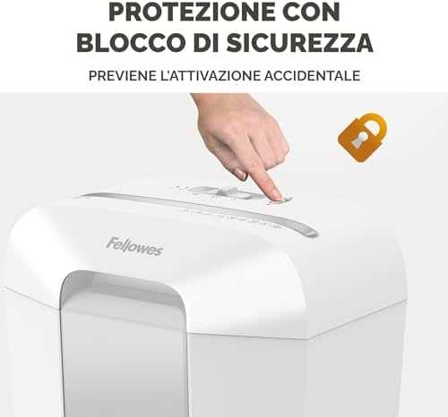 Smulkintuvas Fellowes Fellowes Powershred LX70 Aktenvernichter CrossCut 11 Blatt 4x40mm P-4 Weiss