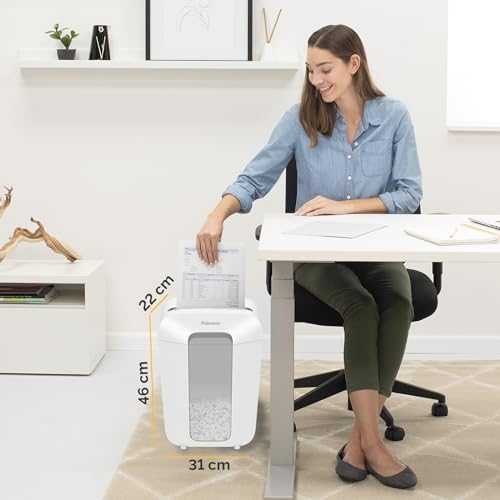 Smulkintuvas Fellowes Fellowes Powershred LX70 Aktenvernichter CrossCut 11 Blatt 4x40mm P-4 Weiss
