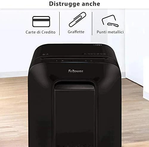 Fellowes Powershred popieriaus naikiklis LX201 juodas