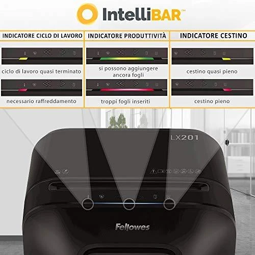 Fellowes Powershred popieriaus naikiklis LX201 juodas