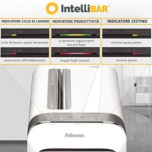 Fellowes MicroShred LX221 Popieriaus smulkinimas, Kreditinių kortelių smulkinimas, Tradicinis