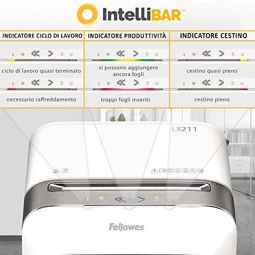 Fellowes MicroShred LX211 Popieriaus smulkinimas, Kreditinių kortelių smulkinimas, Tradicinis