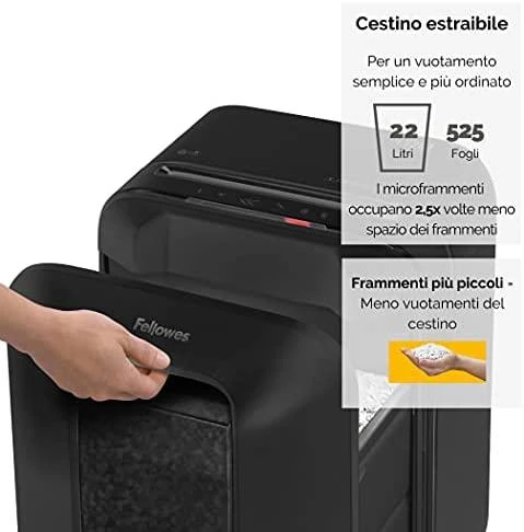Fellowes Powershred popieriaus naikiklis LX201 juodas