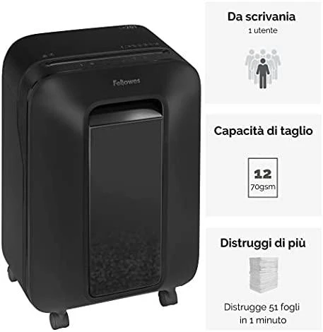 Fellowes Powershred popieriaus naikiklis LX201 juodas