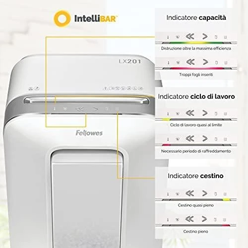 Fellowes Powershred popieriaus naikiklis LX201 baltas