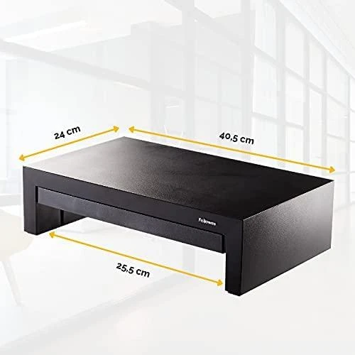Laikiklis Fellowes | Designer Suites Monitorius Riser | Height adjustment | Juodas