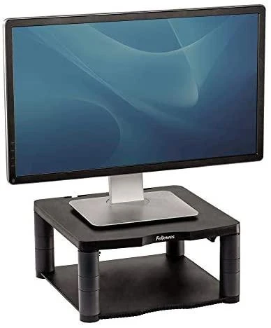 Laikiklis Fellowes Monitoriaus stovas kolegos Premium, Juoda/grafitas