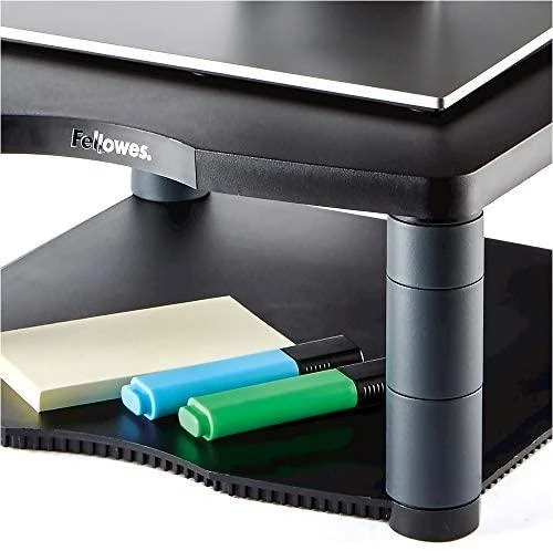 Laikiklis Fellowes Monitoriaus stovas kolegos Premium, Juoda/grafitas