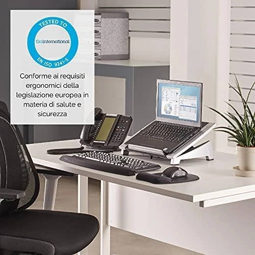 Fellowes | Office Suites Nešiojamas kompiuteris Stand | Juodas/Sidabrinis